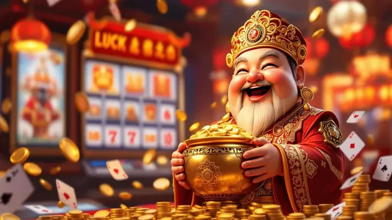 Tampilan slot mobile dengan reel dan efek bonus